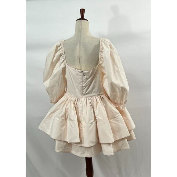 SELKIE Sz XXL Lickety Split Vacation Dress Pale Pink Puff Mini NWT - Picture 5 of 14